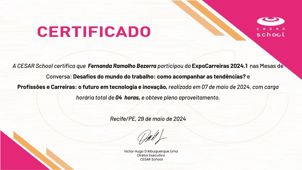 Certificado Tecnologia, inovação e futuro do trabalho